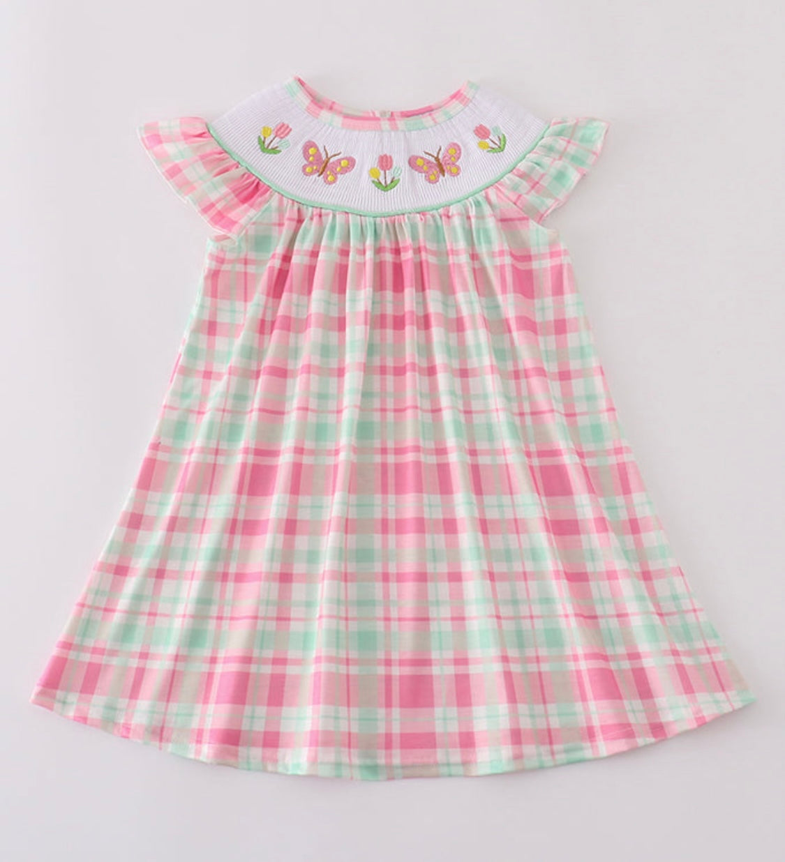 Butterfly Smock Dress