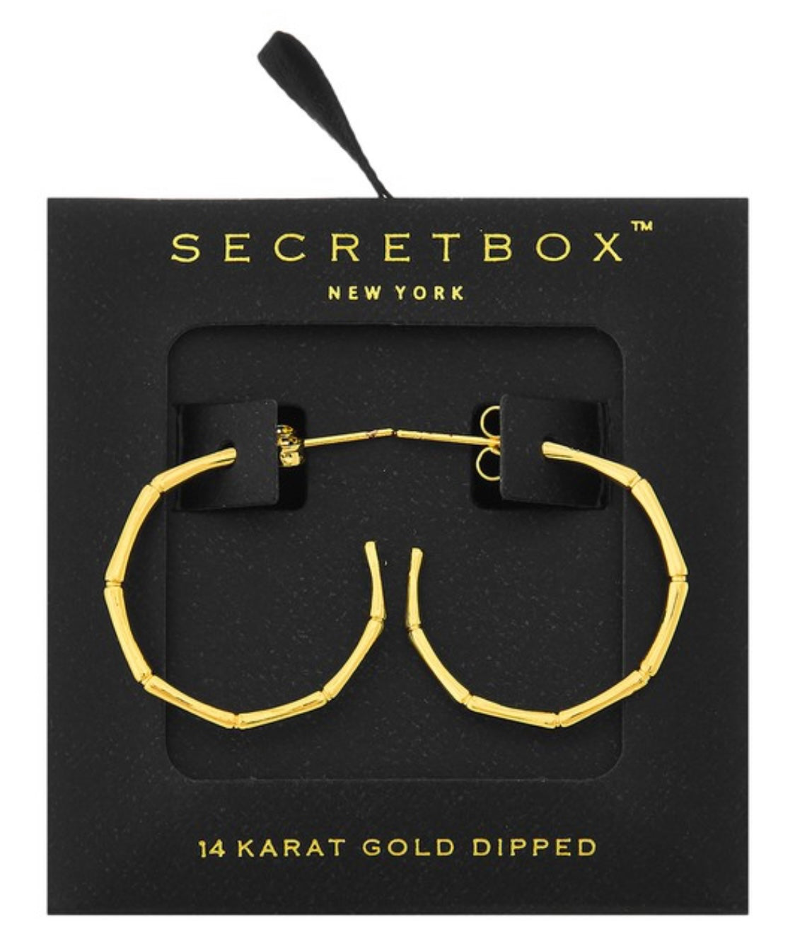 Bamboo Textured Hoops