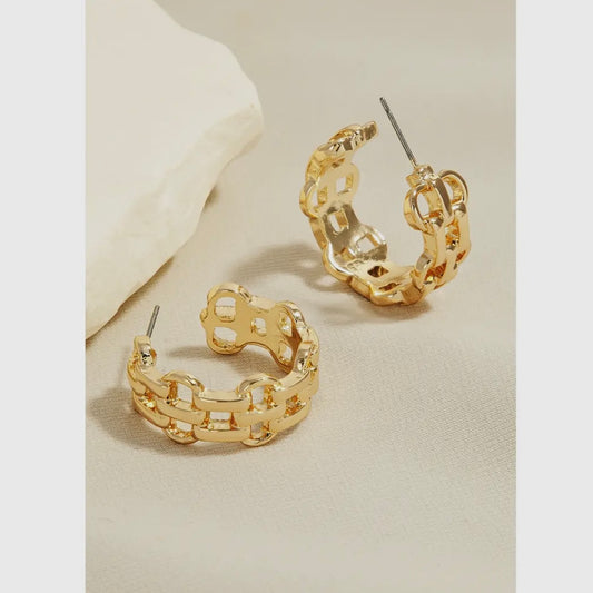 Chain Hoop Earrings