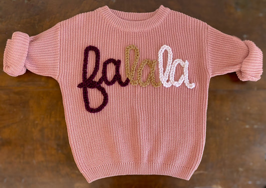 FaLaLa Sweater Baby Pink