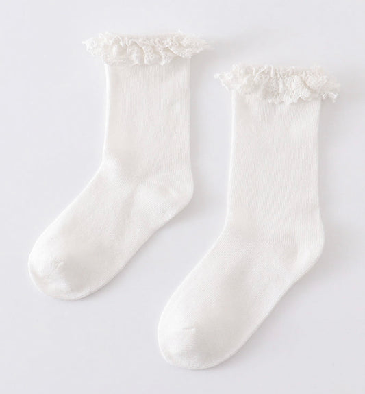 White Lace Socks