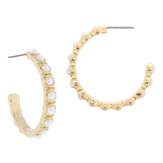 Pearl Hoops