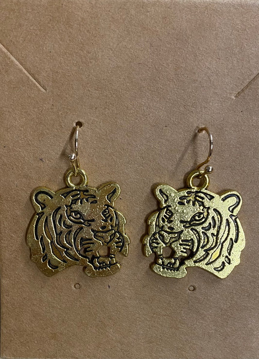 Tiger spirit earrings