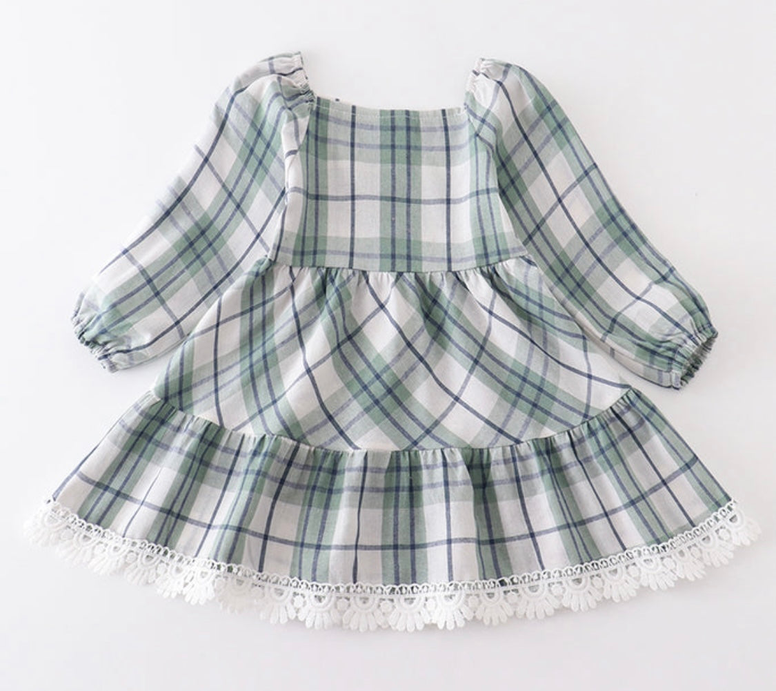 Plaid Tiered Dress