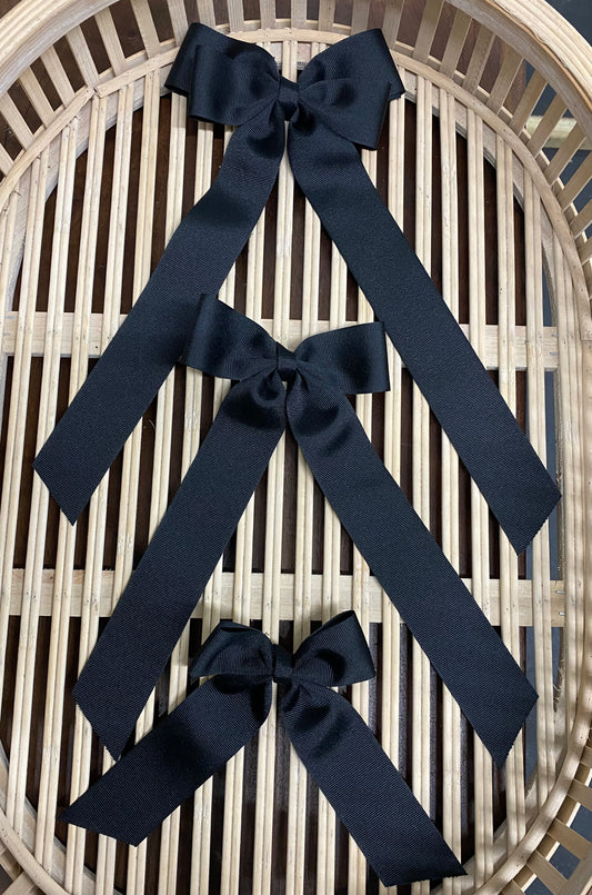 Black Ribbon Bows