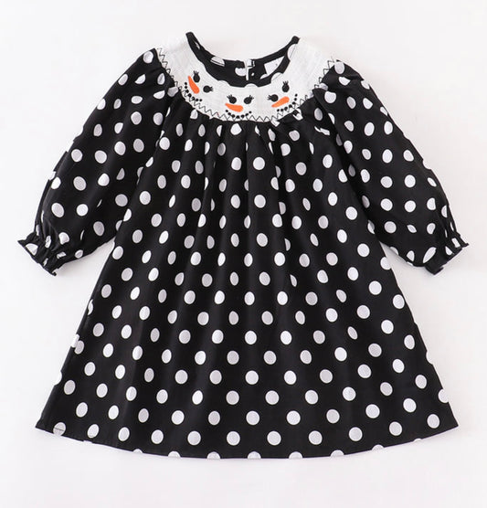 Snowman Smocked Dress