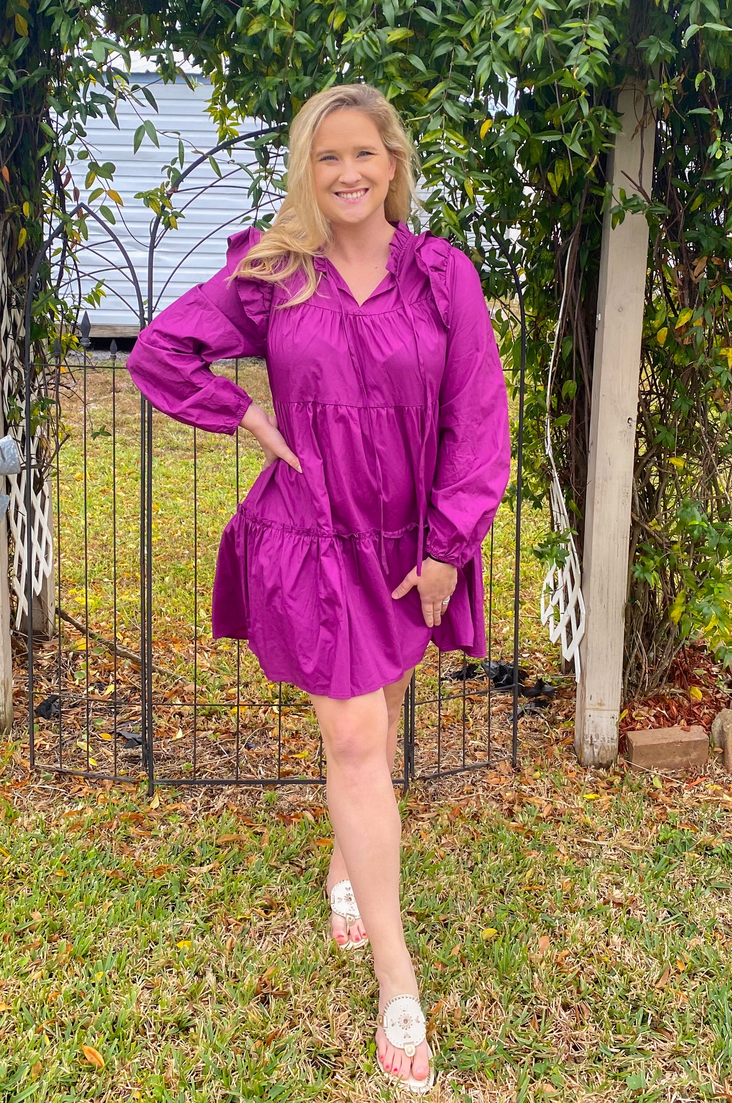 Plum dress