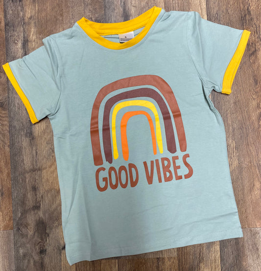 Good Vibes Rainbow Tee