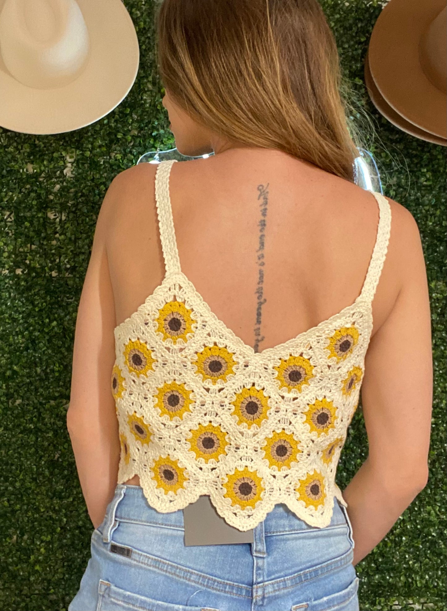 Sunflower Crochet Top